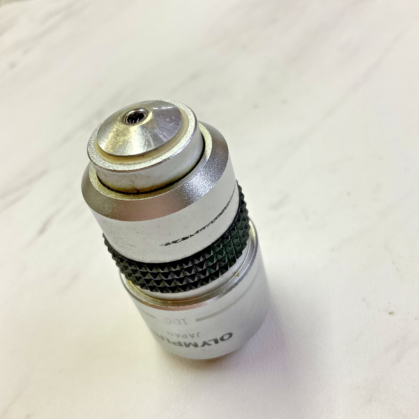 Olympus Japan DPlan 100 1.25 oil 160/0.17 Microscope Objective Tested