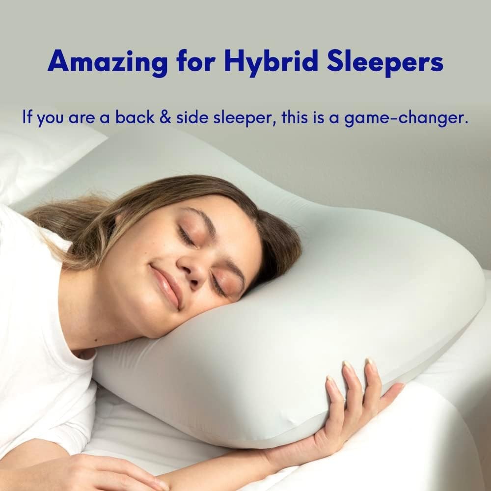 Ergonomic Contour Pillow Deep Sleep Side Back Sleeper
