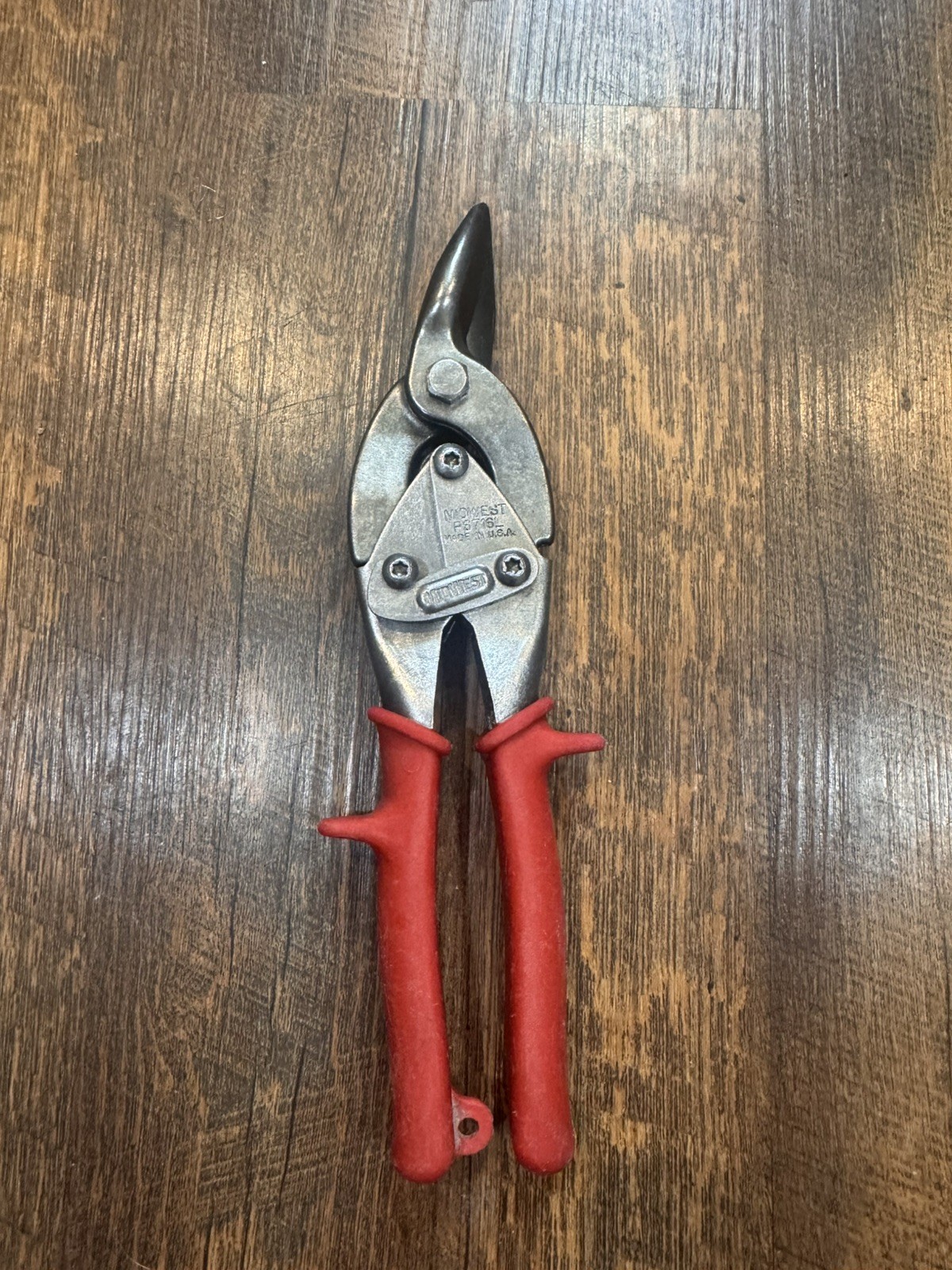 Midwest Tool & Cutlery P6716L Aviation Snips Left Cut offset Tin Snips Clean
