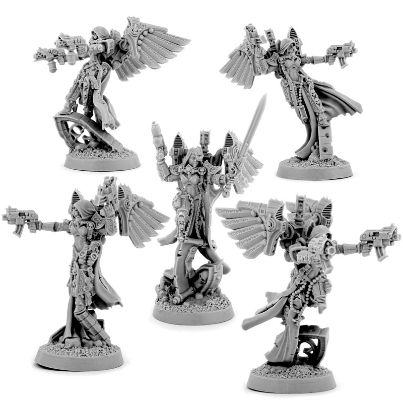 Wargame Exclusive Sisters Angels Squad of Five 28mm