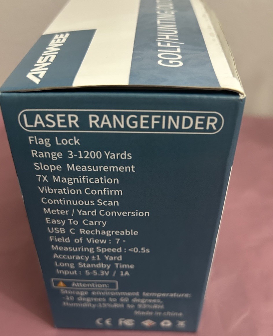 Original Fading Wave Mini Design: Precision Golf Rangefinder Laser Range Finder
