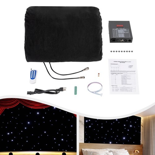 LED Stage Backdrop Star Light Wedding Party Stage Light Background Curtain 3m*6m