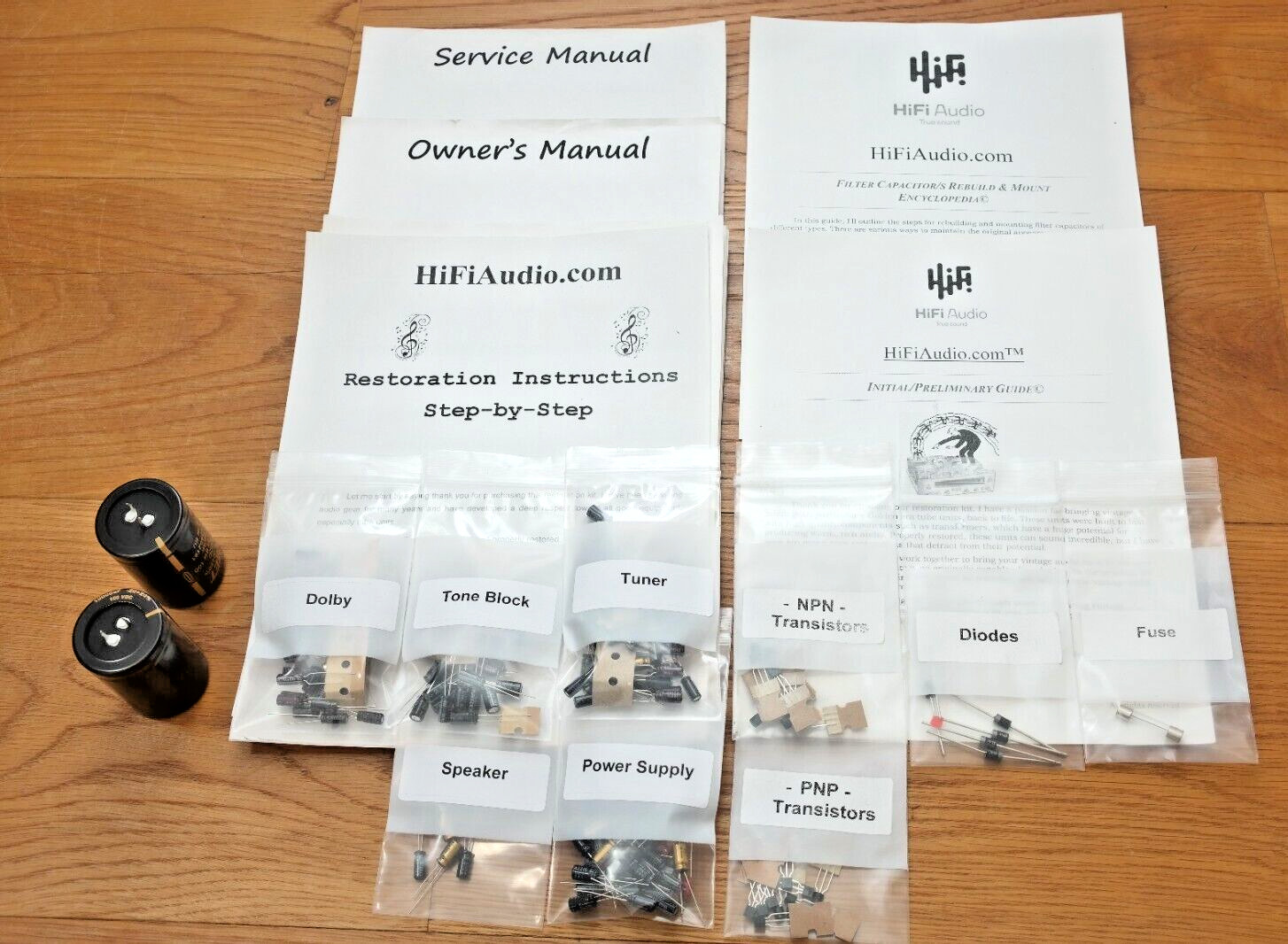 Kenwood 9 Nine G rebuild restoration recap upgrade kit repair capacitor
