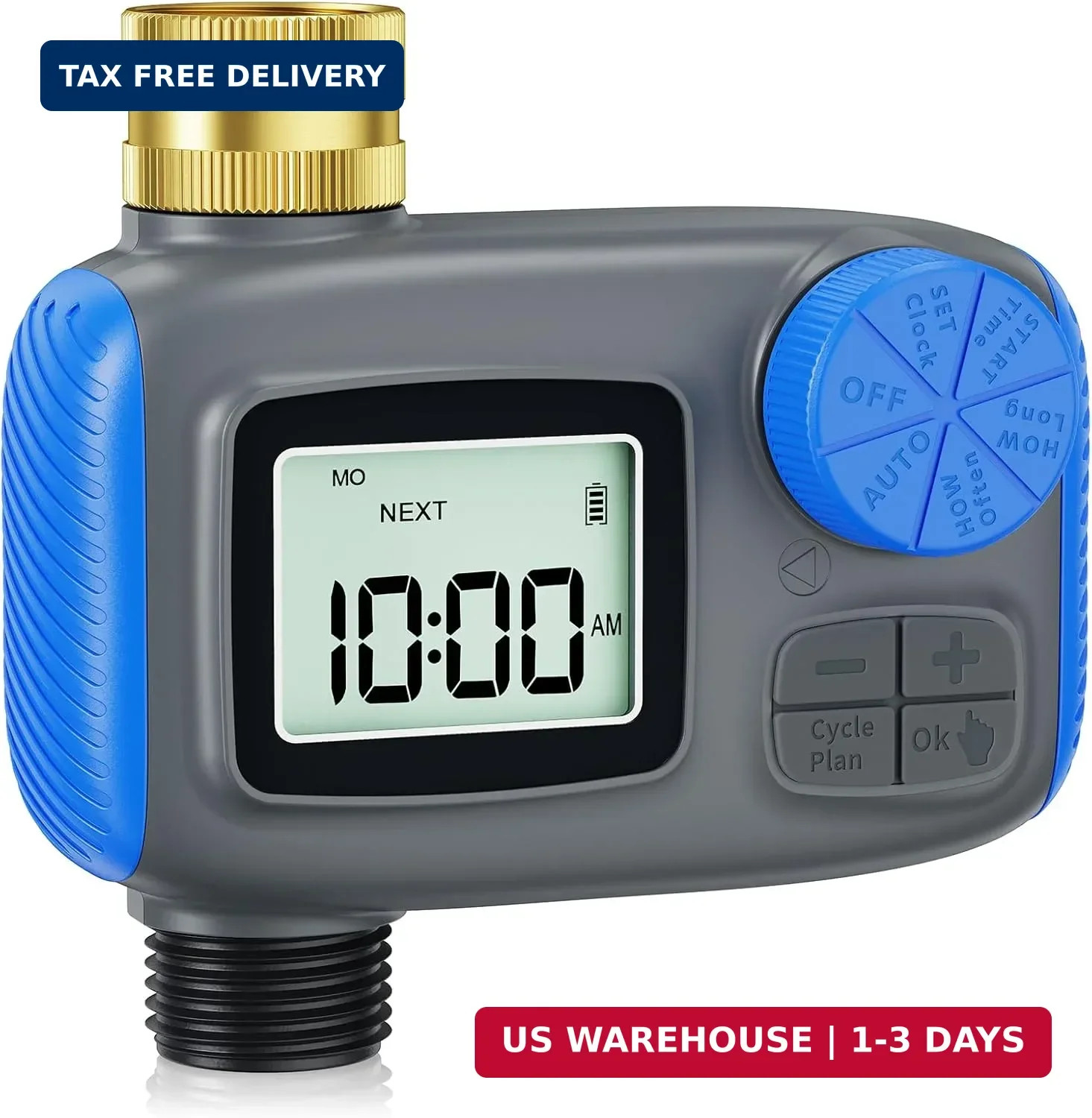 Sprinkler Timer with Brass Swivel, Hose Timers for Watering, Water Timer for Gar