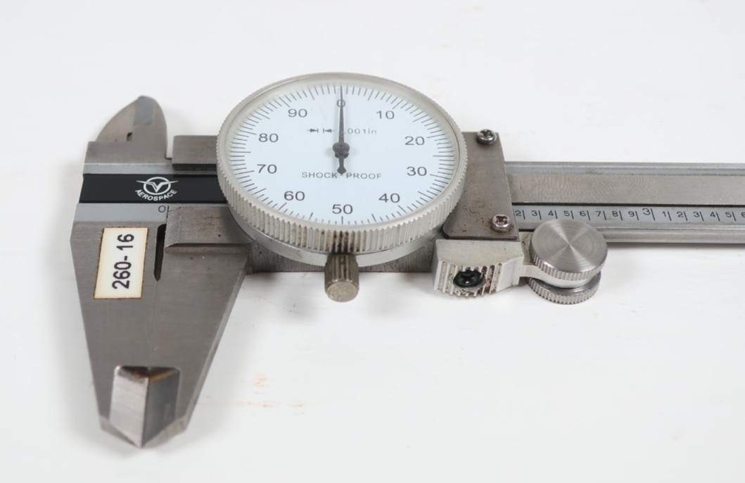 6" Dial Caliper Stainless Hardened Machinist Measuring Tool Shock Proof
