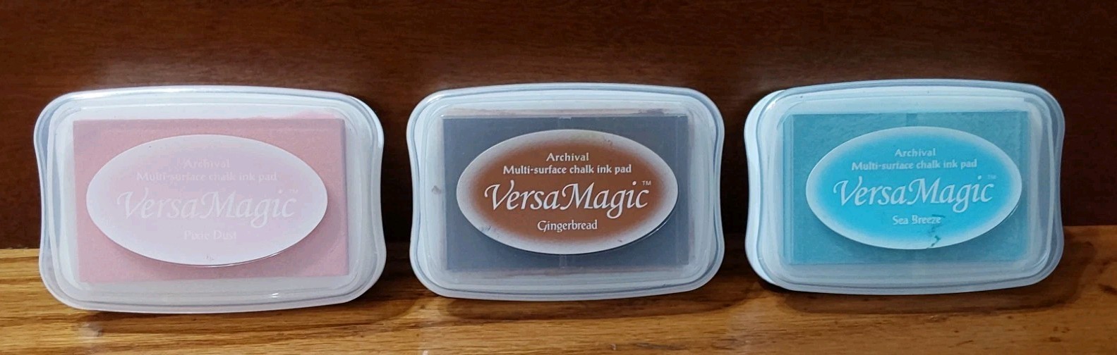 VersaMagic Archival Multi-Surface Chalk Ink Pad 3pc Gingerbread Crafts Stamping