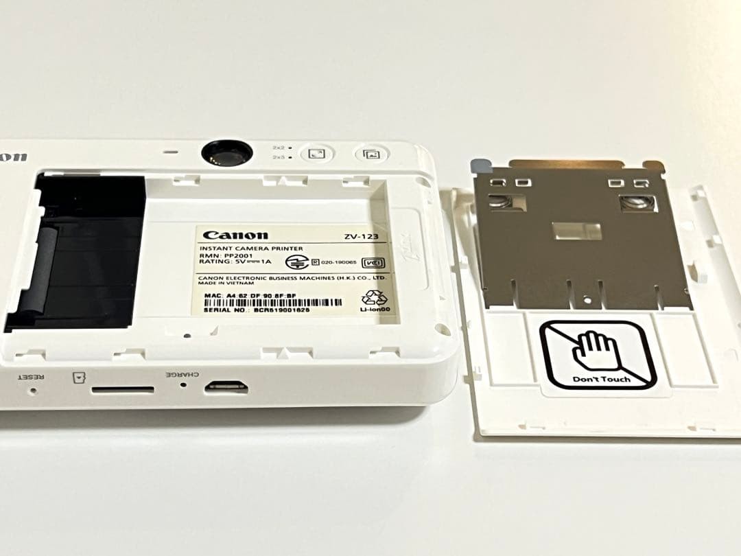 Canon Camera Inspic Zv-123 Pearl White