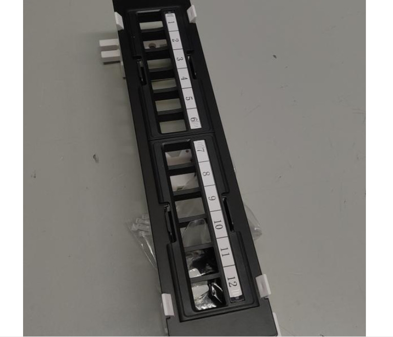 Everest Media 12Port Keystone Patch Panel (1Pack) Removable 6Port Panels