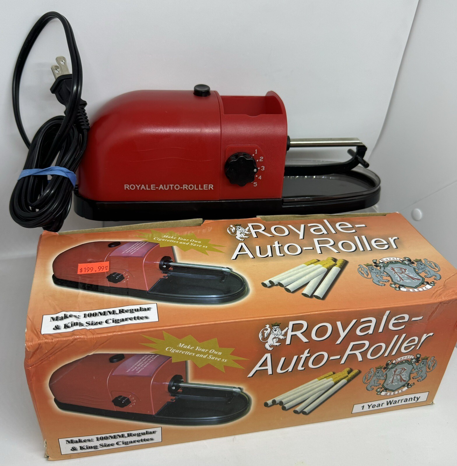 Electric Cigarette Machine Easy Rolling Filling Makes King Size & Regular Size