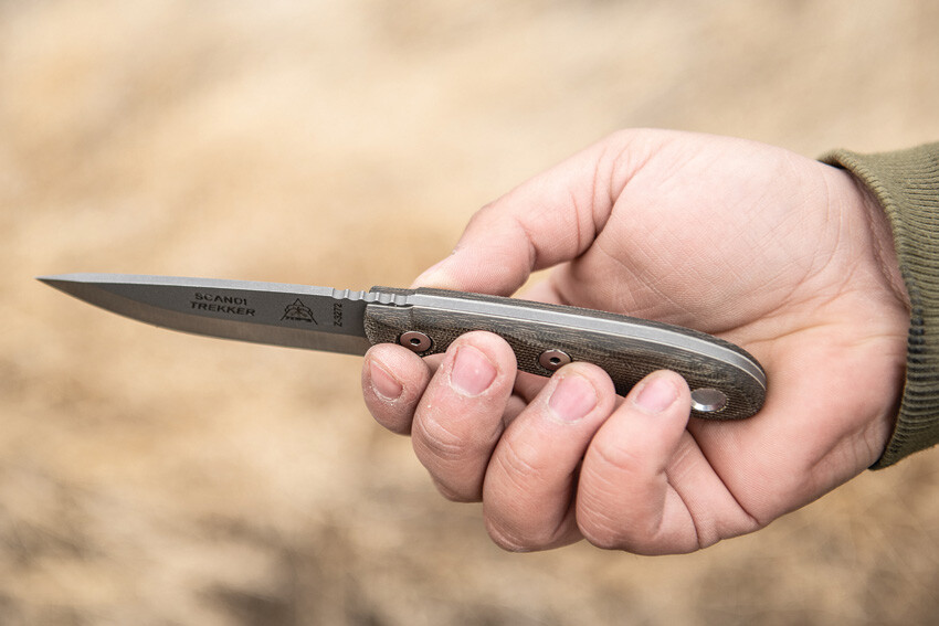 New TOPS Scandi Trekker Fixed Blade Knife STREK-3.5