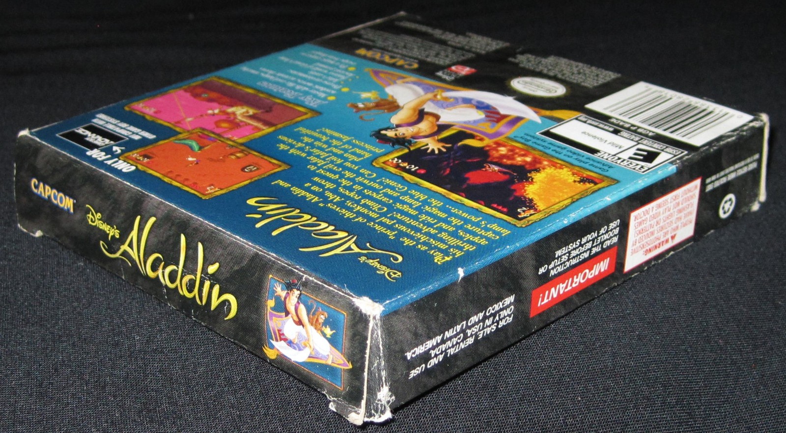 Aladdin - Box, Manual, Insert Only (Nintendo Game Boy Advance) Authentic