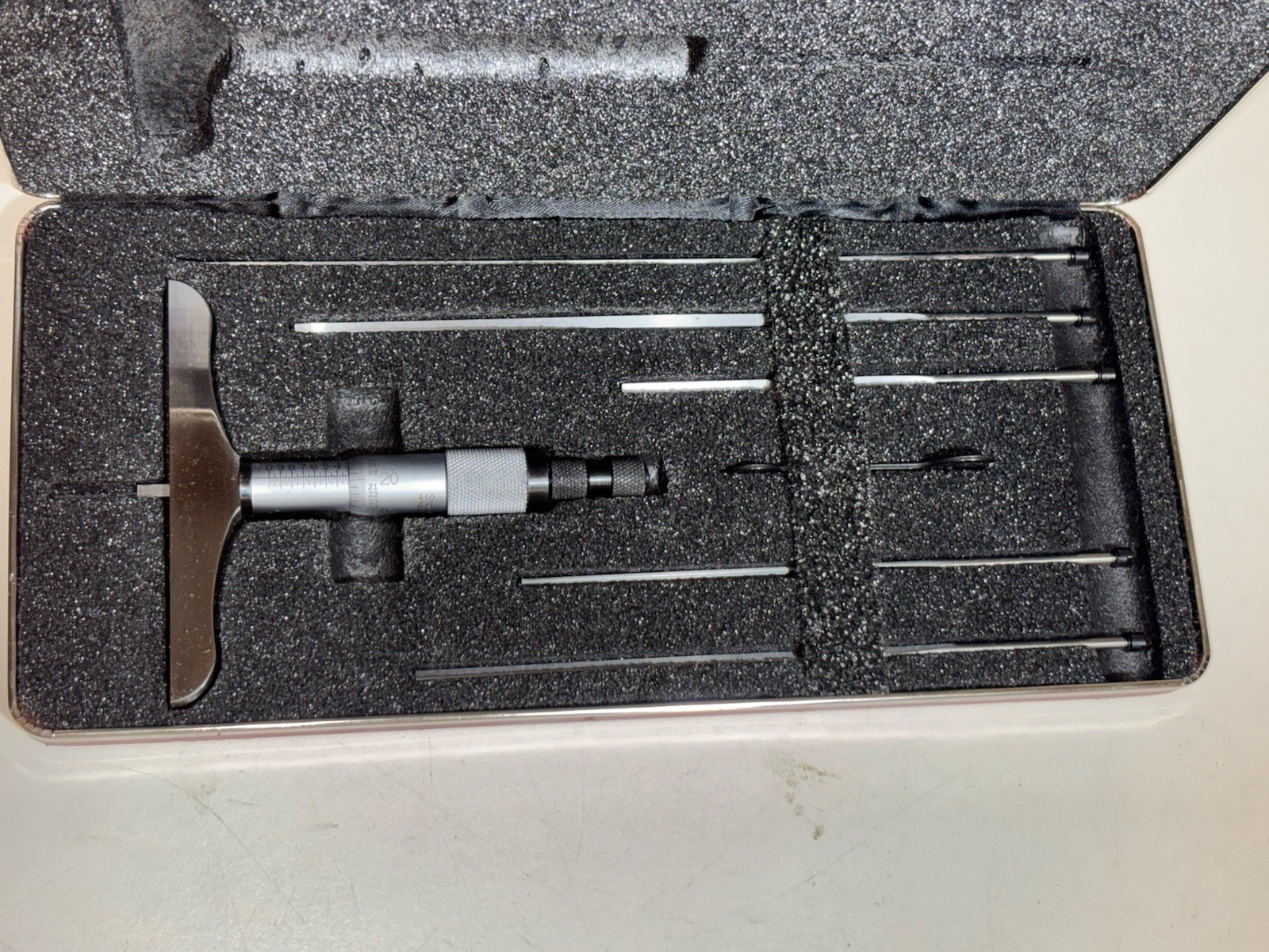 Starrett 0-9” Depth Gage 449 With Case And Box Excellent Condition