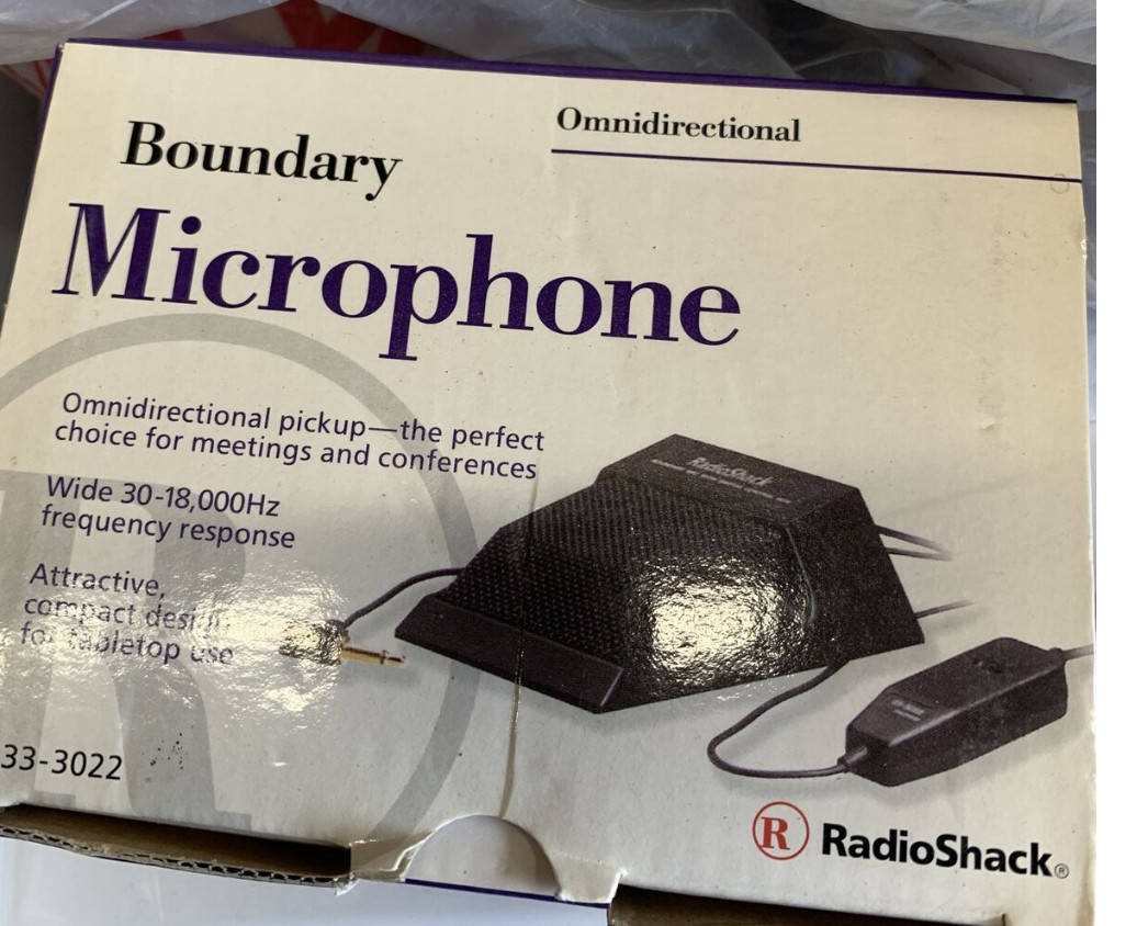 Optimus Omnidirectional Microphone Model 33-3022 | High-Sensitivity Radio Shack