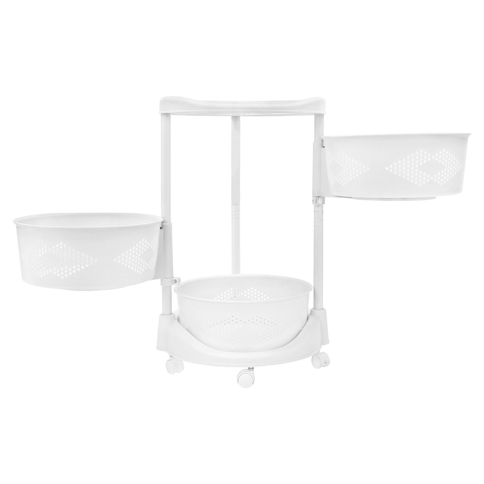 Multi-function Rotating Basket Cart Kitchen Bathroom Toy Shampoo Organizer