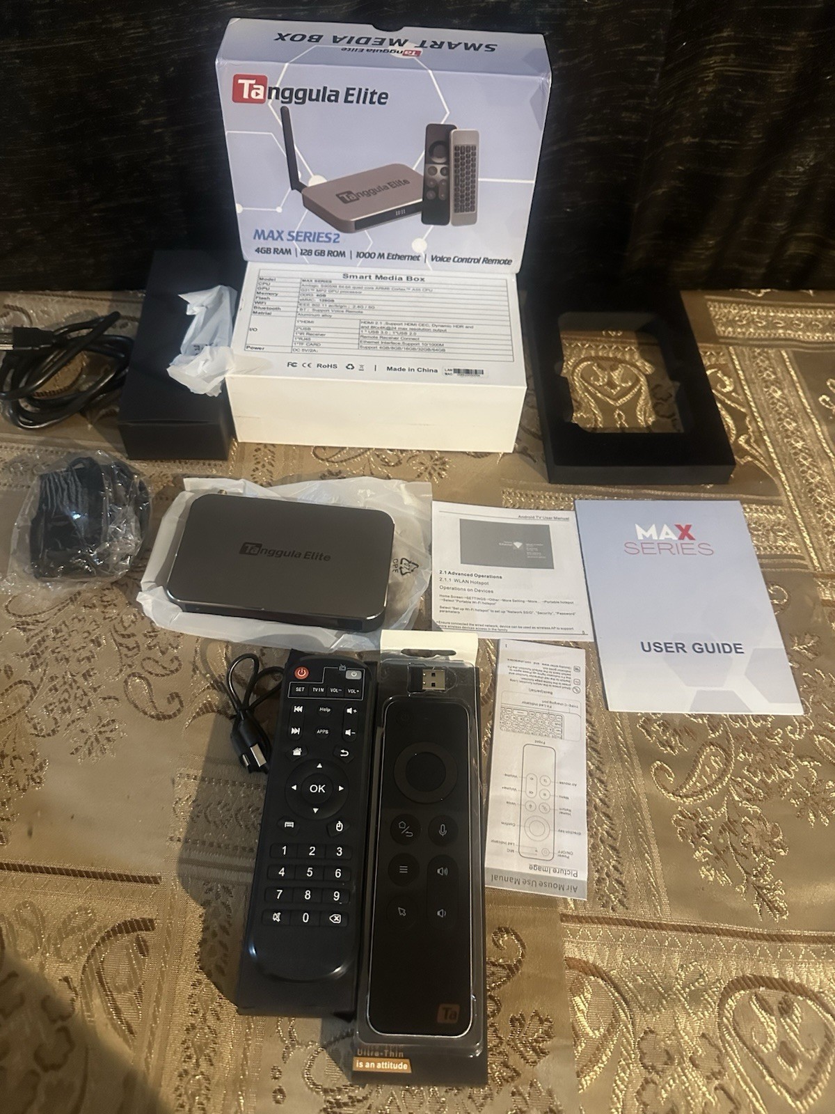 tanggula Elite Max Smart Media Player W/ Voice Remote + Bonus Remote READ DESC