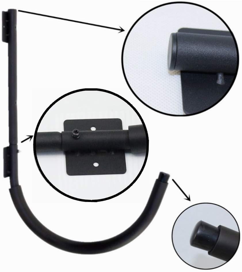 2 Pairs Kayak Canoe SUP Board J Hook Wall Mount Rack for Dock Garage Holds 250Lb