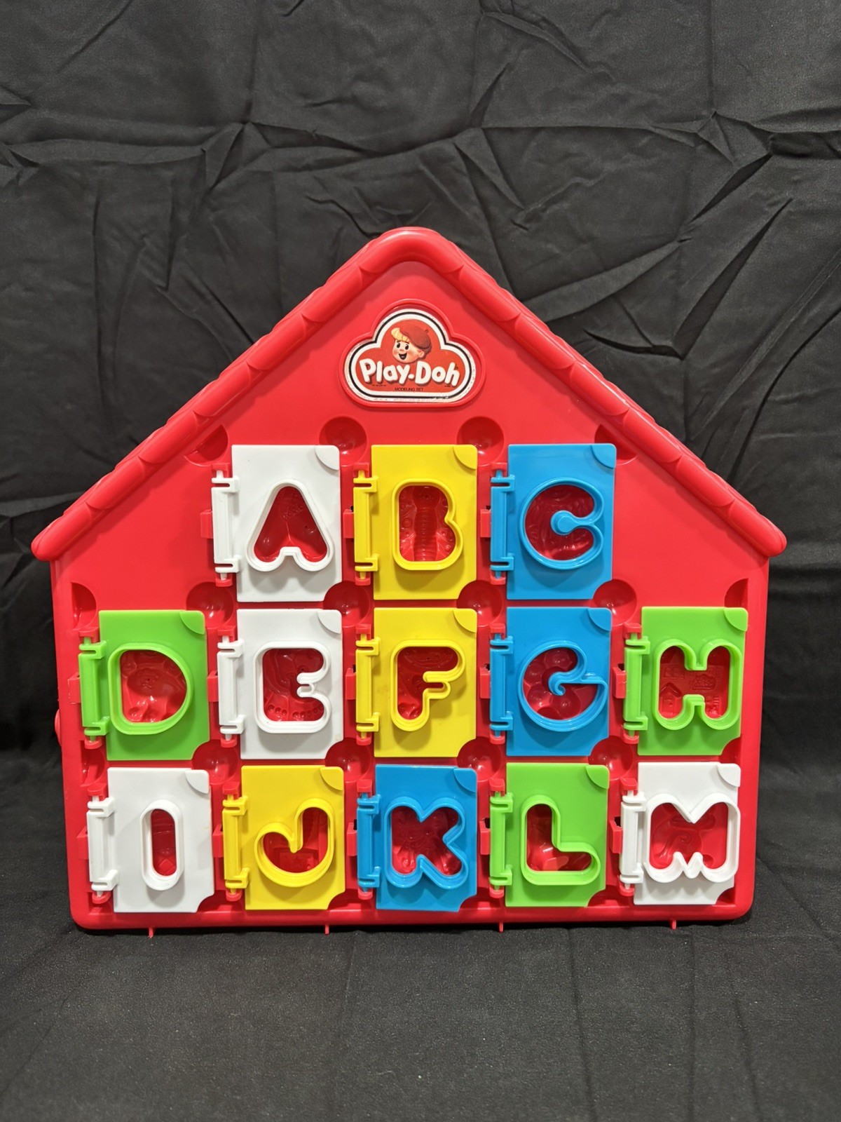 RARE Vintage Play Doh Bright Starters Schoolhouse Abc Alphabet Playdoh HTF