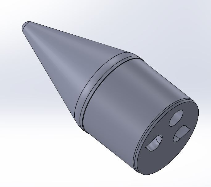 Estes Yankee style Nosecone for BT-80 Tube Flying Model Rocket