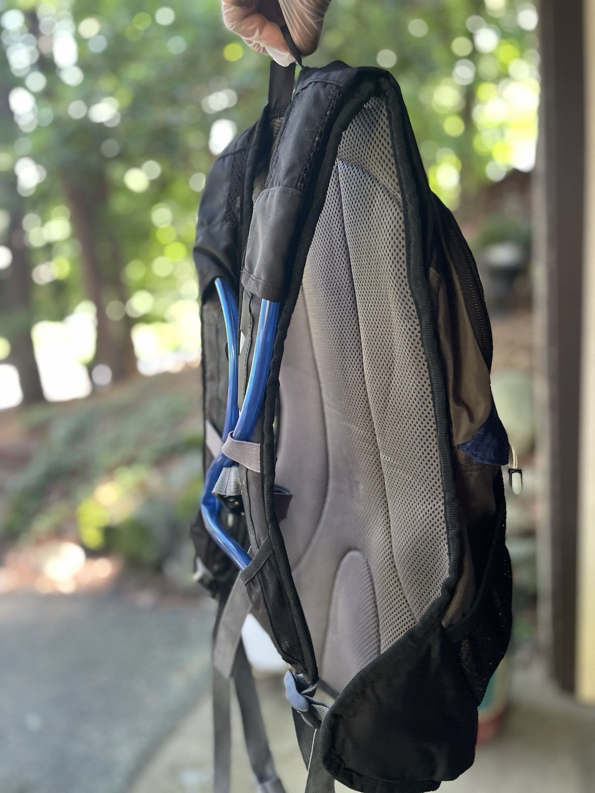 JanSport x Nalgene Hydration Pack Backpack Blue Black WITH Bladder EUC
