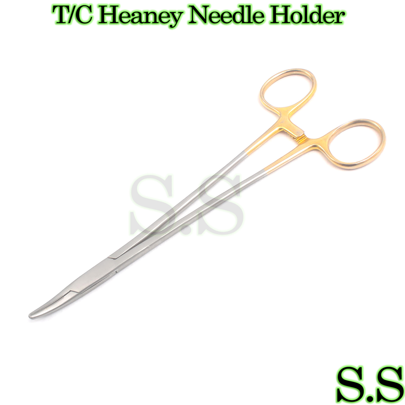 T/C Heaney Needle Holder 8" Curved Surgical Instruments
