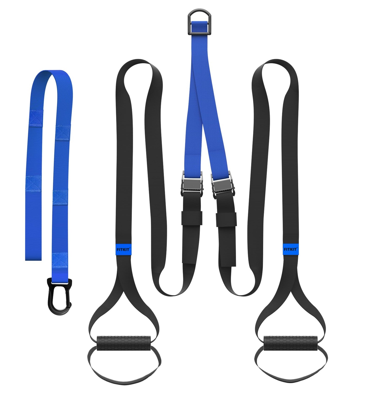 FITKIT Suspension Straps with Built-in Door Anchor, 700 lb Capacity