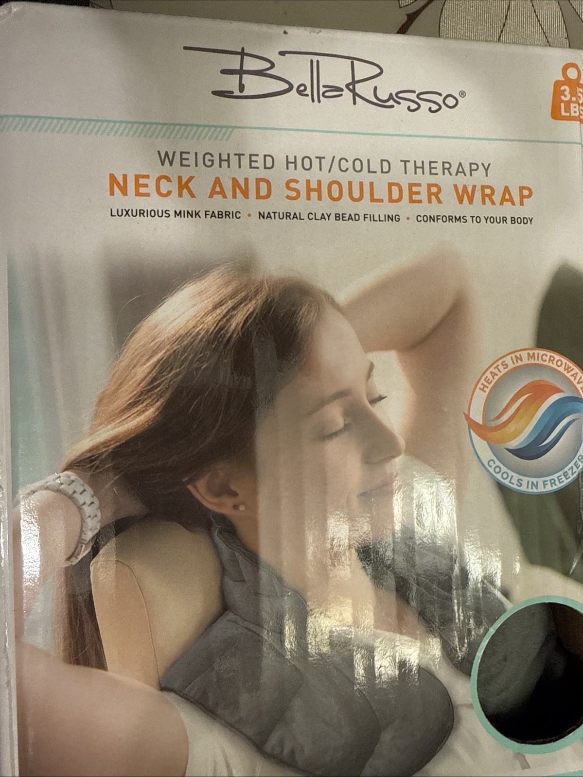 Bella Russo Weighted Hot / Cold Therapy Neck and Shoulder Wrap 3.5 LB Brand New