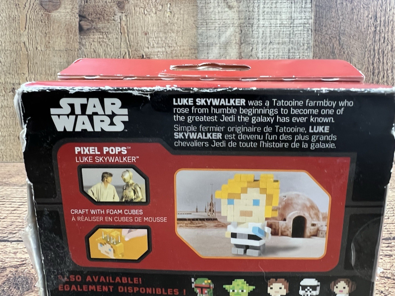 Disney Star Wars Luke Skywalker Pixel Pops ~ NEW Damaged Box Free Shipping