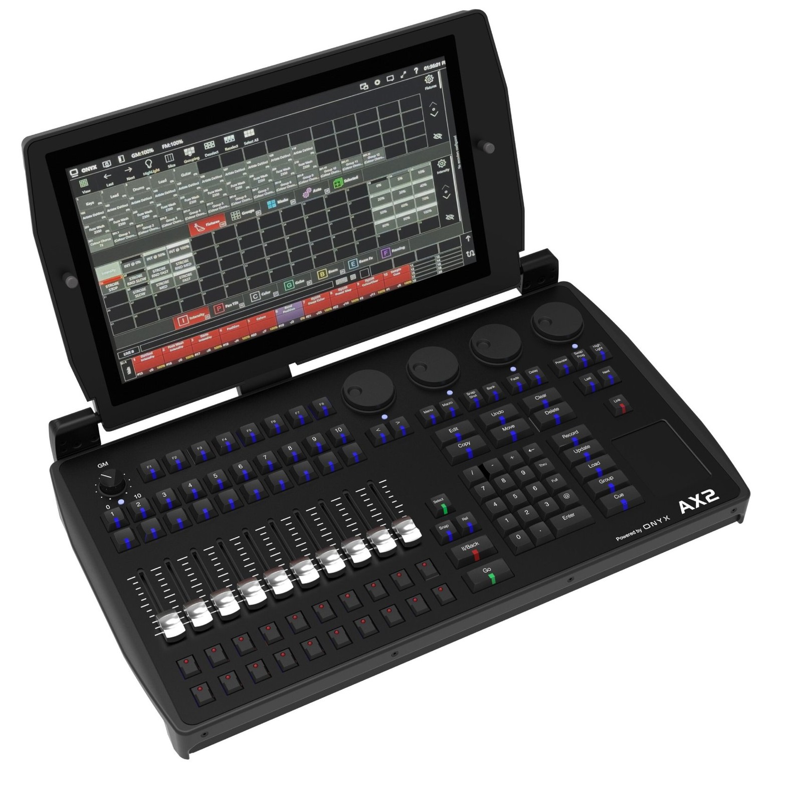 American DJ AX2 Lighting Controller Powered by ONYX Obsidian Control Systems ADJ