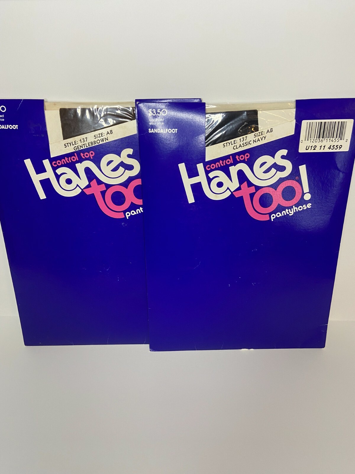 Vintage Hanes Too Pantyhose Control Top Sandalfoot Style 137  SZ AB NOS