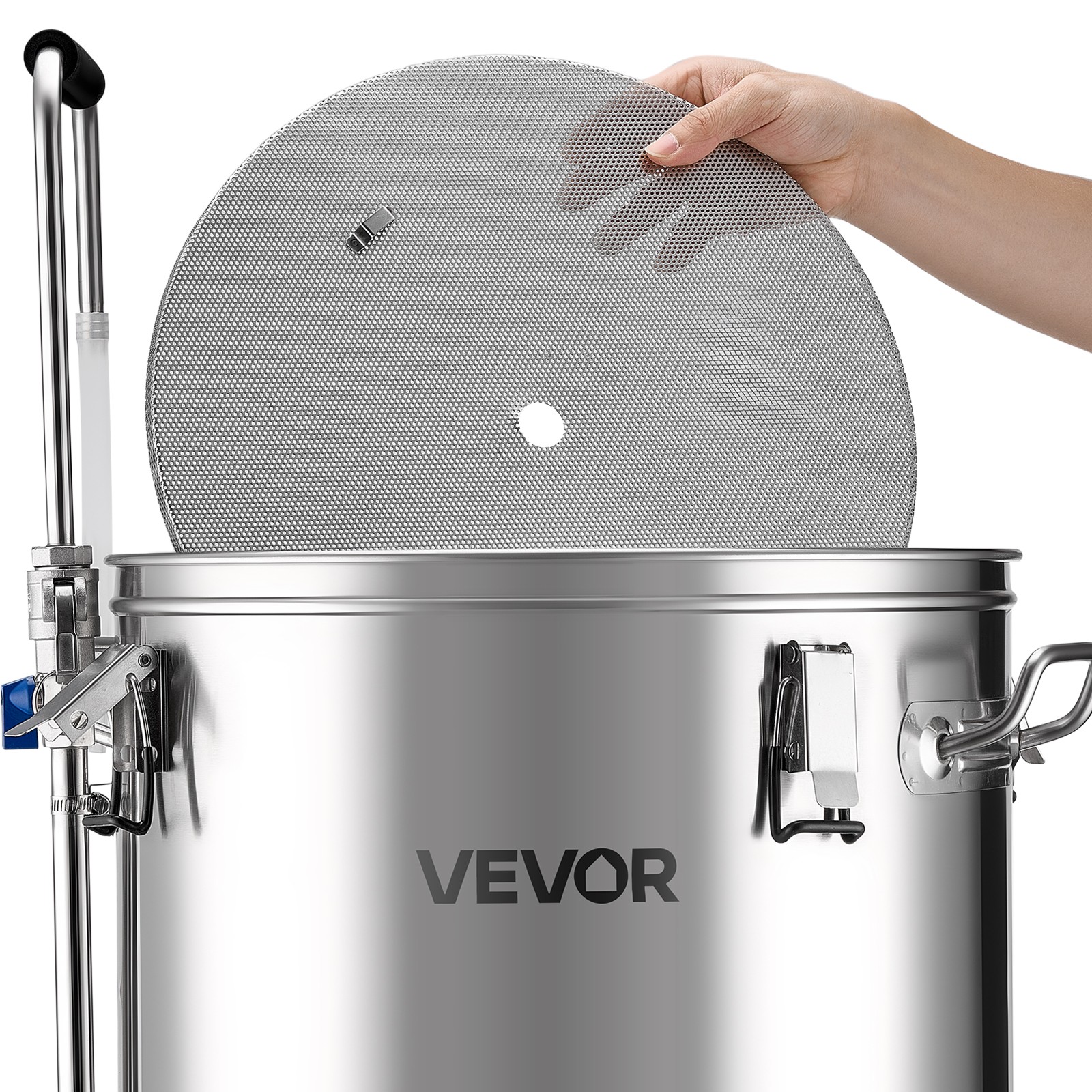 VEVOR Home Beer Brewing Machine Grain Brewing System w/ Circulating Pipe 16 Gal