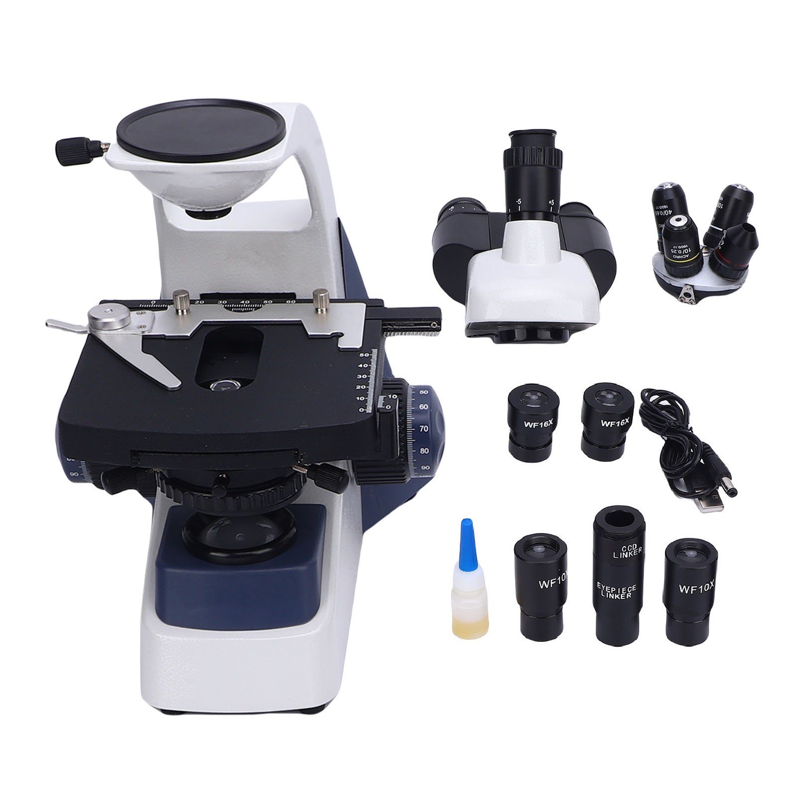 40X-1600X Industrial Microscope Trinocular Microscope With LED Light Microscope