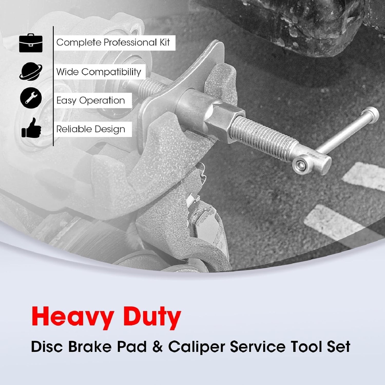 22 PCS Brake Caliper Press Tool Kit, Disc Brake Piston Caliper Compressor Too...