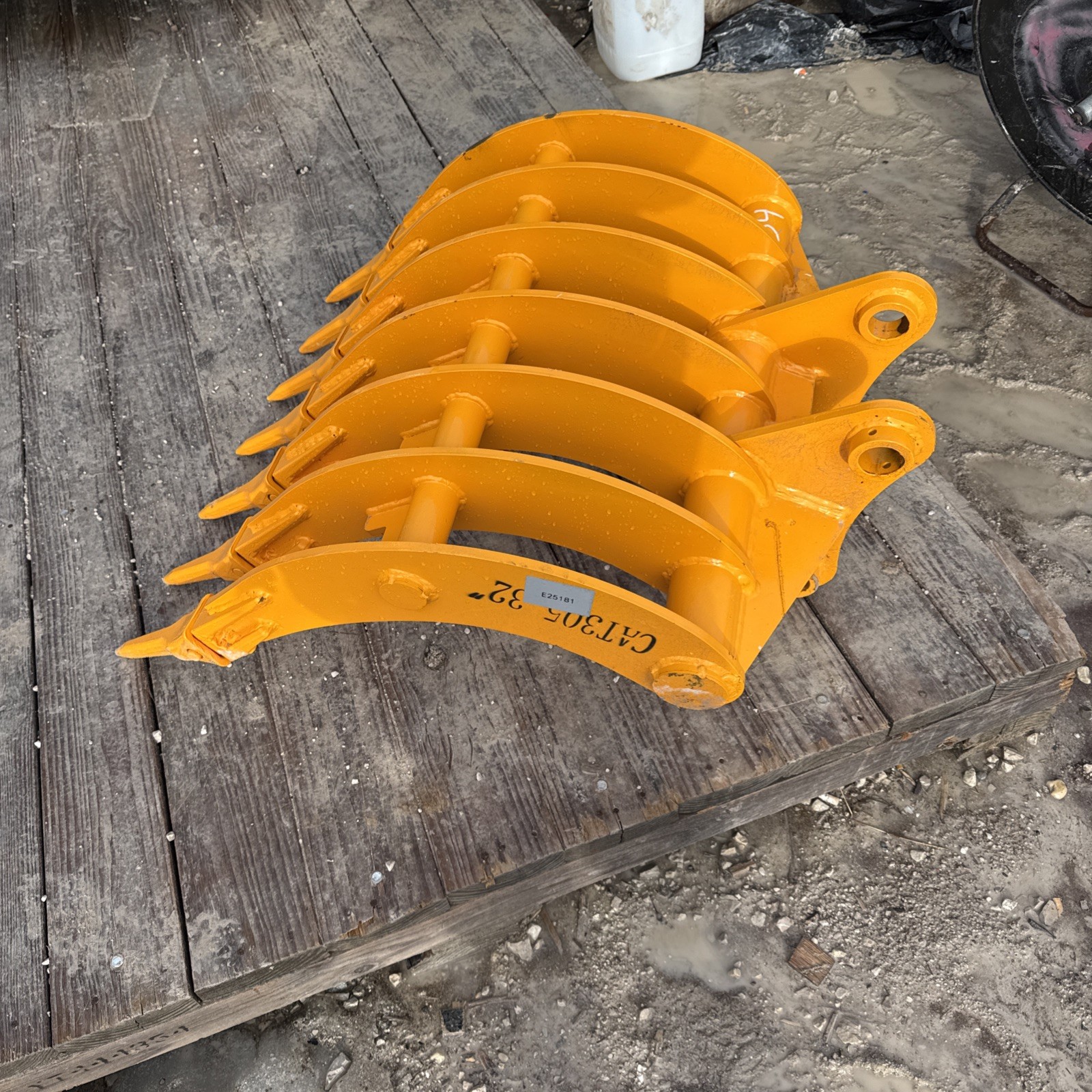 Cat 305 32 Inch Root Rake 45 Mm Pin Mini Excavator New