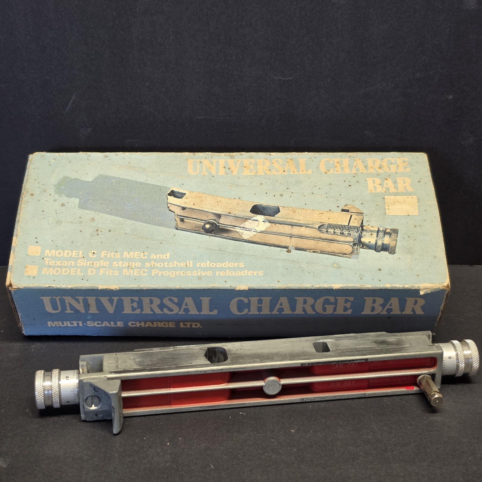 MEC UNIVERSAL CHARGE BAR MODEL D MEC SHOTGUN RELOADING PRESS POWDER SHOT BAR