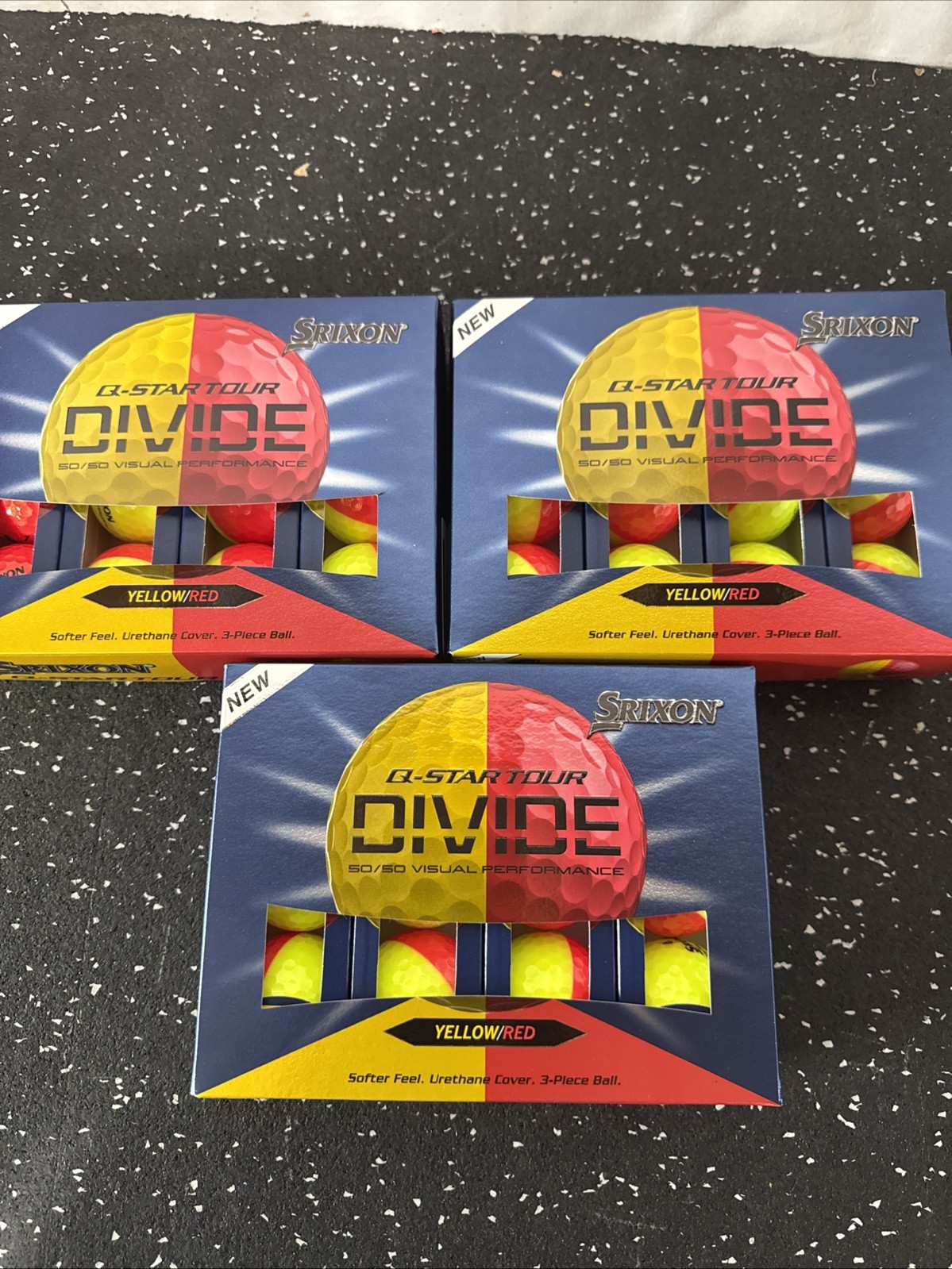 Srixon Q-Star Tour Divide 6 Golf Balls Yellow / Red (3 Dozen) Golf Balls NEW!