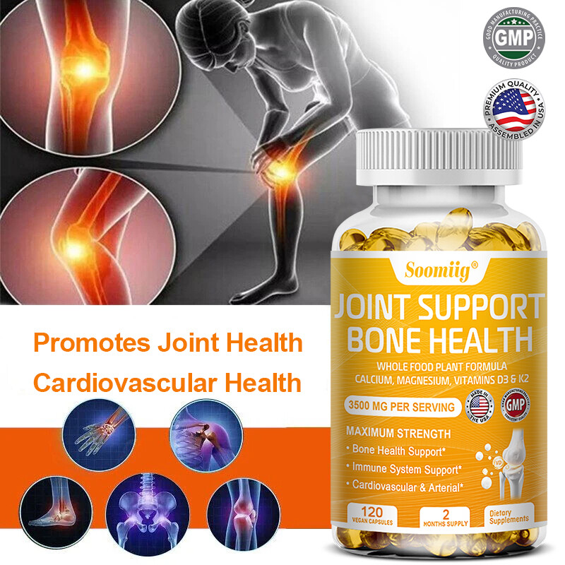 Joint Bone Support Enhances Dental Health Immunity Vitamin D3 Vitamin K2 30-120