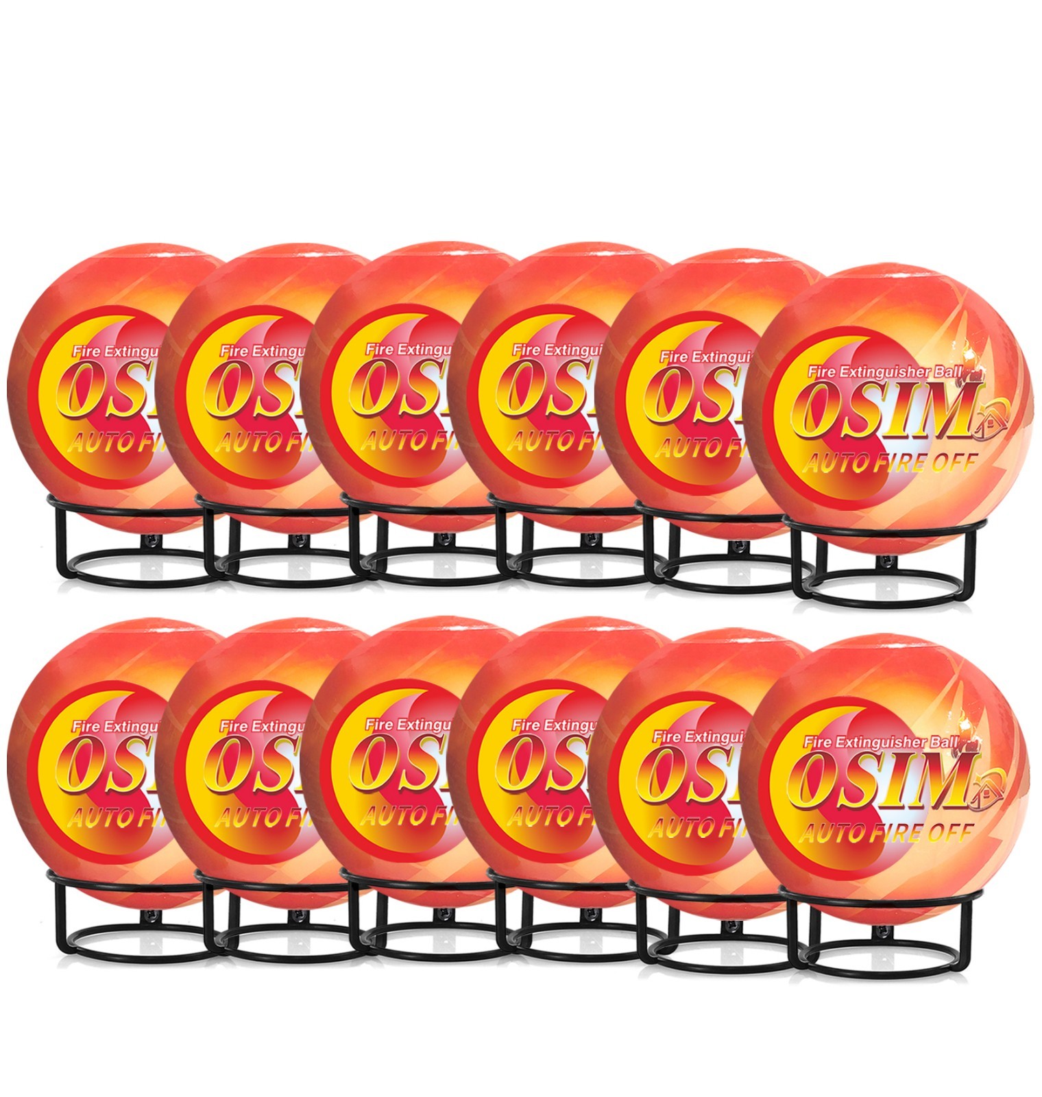 12-pack Automatic Self-Exciting Fire Extinguisher Ball for Kitchen Garage Home