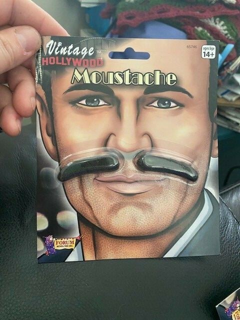 Movie Star Moustache Vintage Hollywood Fancy Dress Halloween Costume Accessory