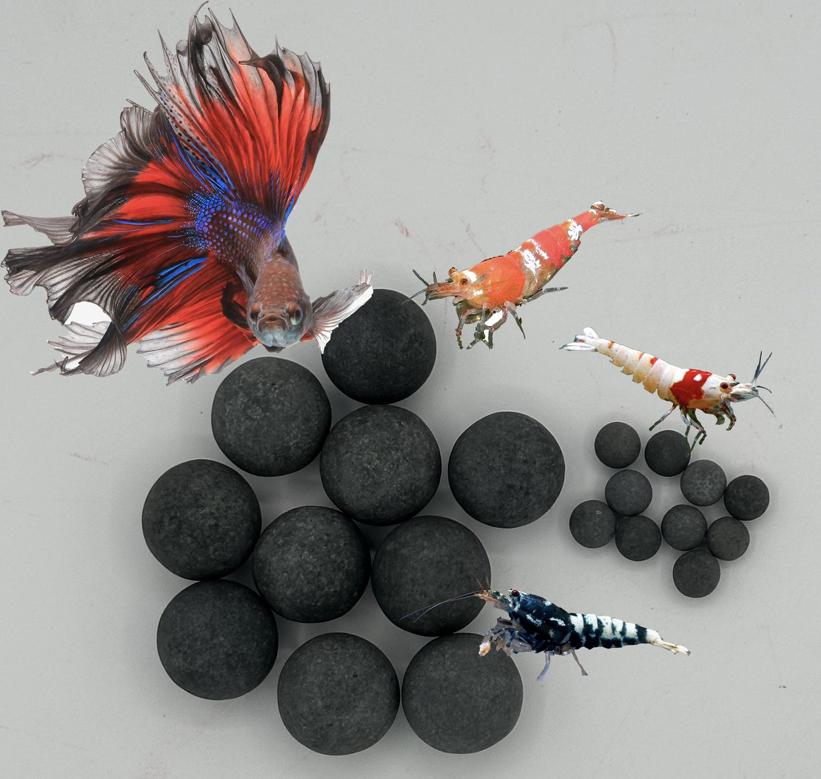 Tourmaline Mineral Balls 20 Pack Combo (10 Large 2.5cm + 10 Regular 1cm)