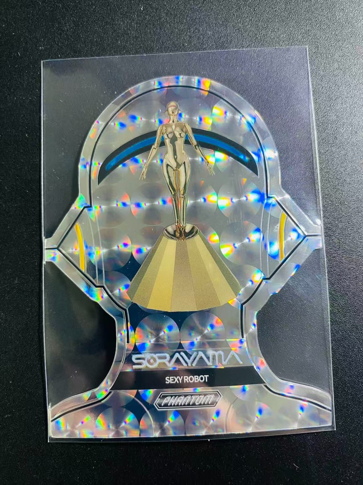 2026 Kakawow PHANTOM Hajime Sorayama Sexy Robot Die-Cut #PHS-JYX-01 Silver Holo