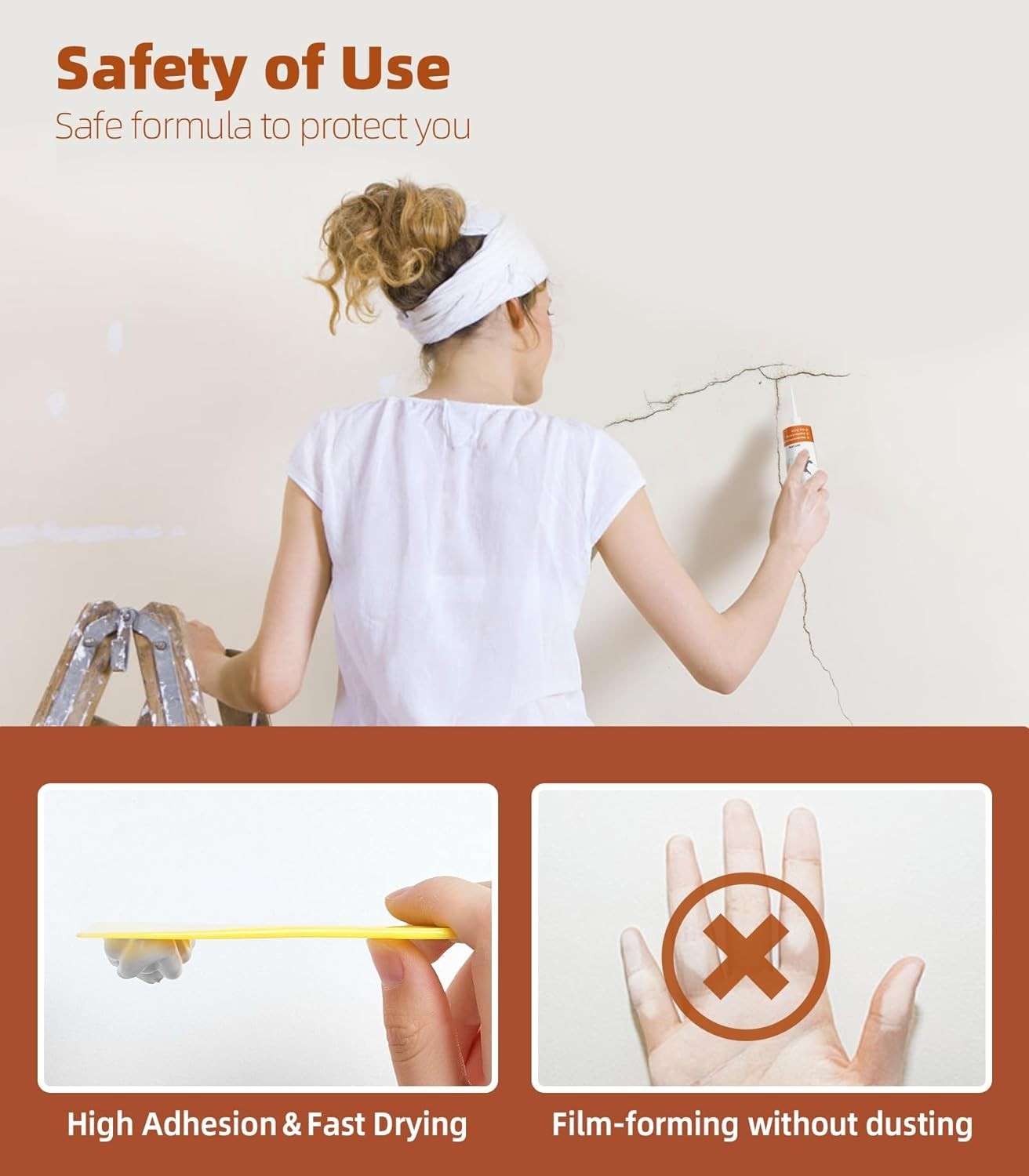 Drywall Repair Kit: 2 Pack Wall Patch Agents for Efficient Home Fixes
