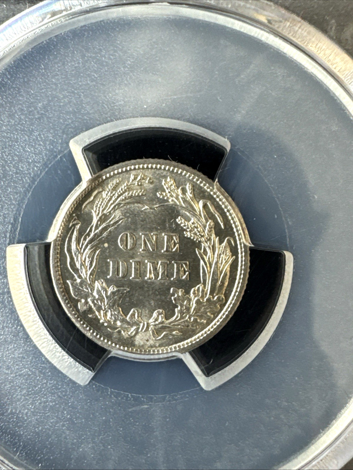 1916 BARBER DIME PCGS MS62