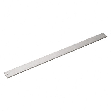CRL P011110036 36" Satin Aluminum Extruded Aluminum Door Bumper Bars