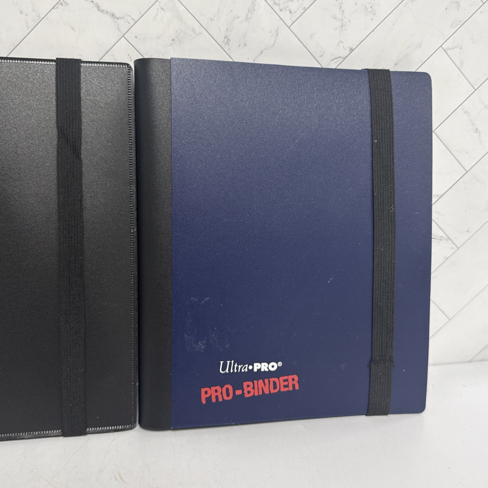 Ultra Pro Pro-Binder Small Black & Blue 4 pocket Binders 20 pg each