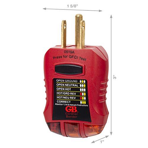 Gfi-3501 Probador De Receptaculo Con Falla A Tierra Y Analizador De Circuito...