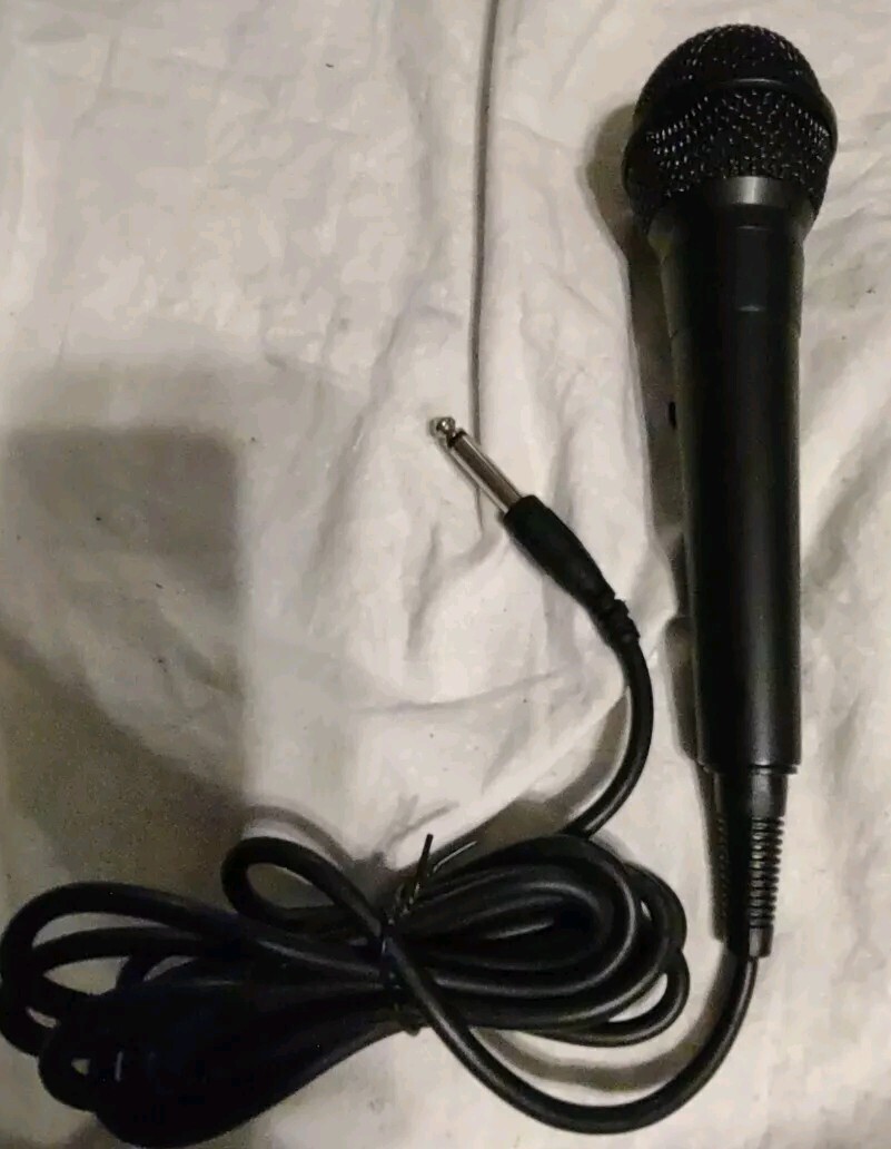 Microphone With 10 Ft. Cord High-Grade Low-Noise Cable On/Off Switch Karaoke