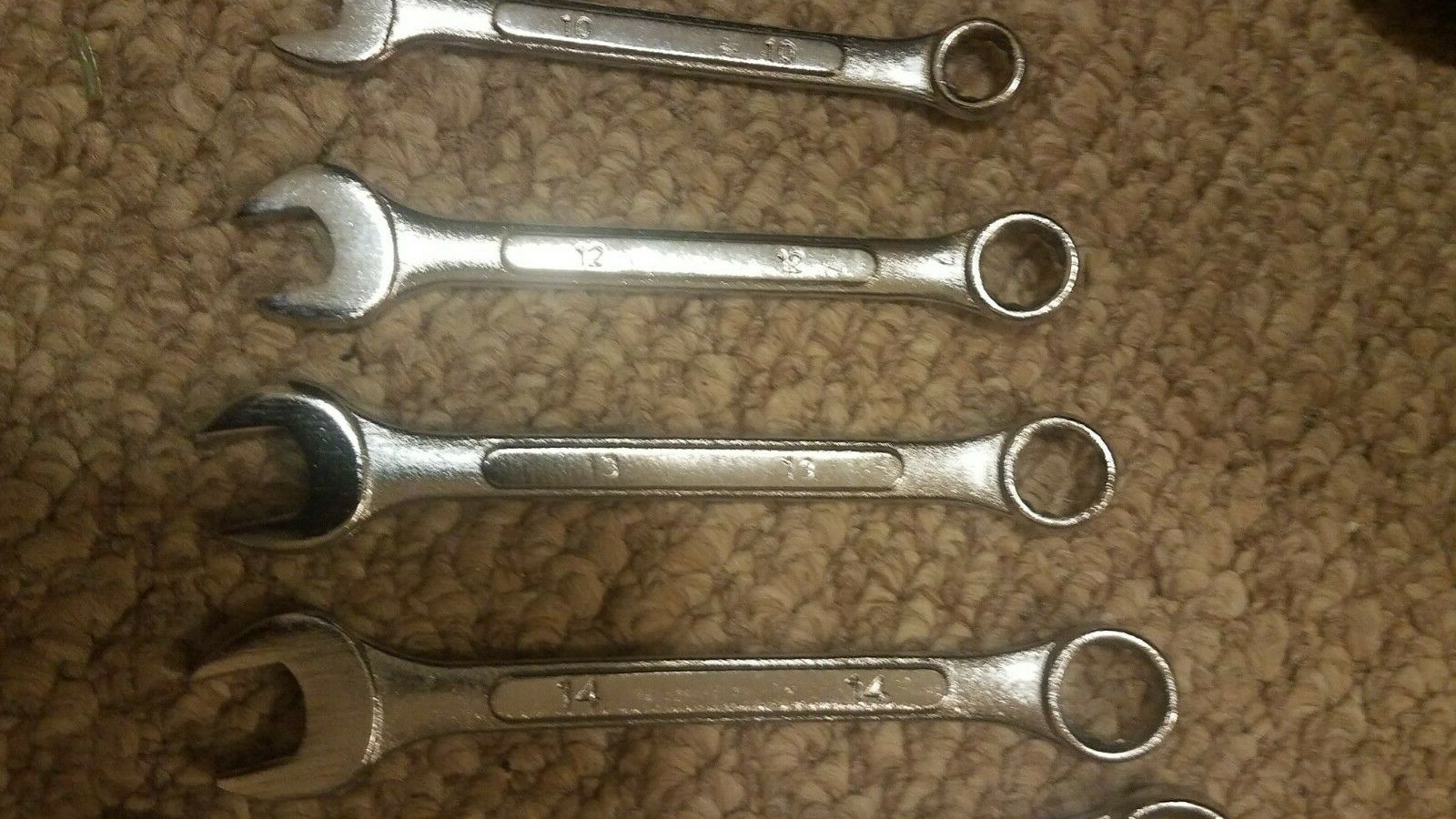 MasterForge Metric Combination Wrench Set 9 Piece 6mm - 19mm