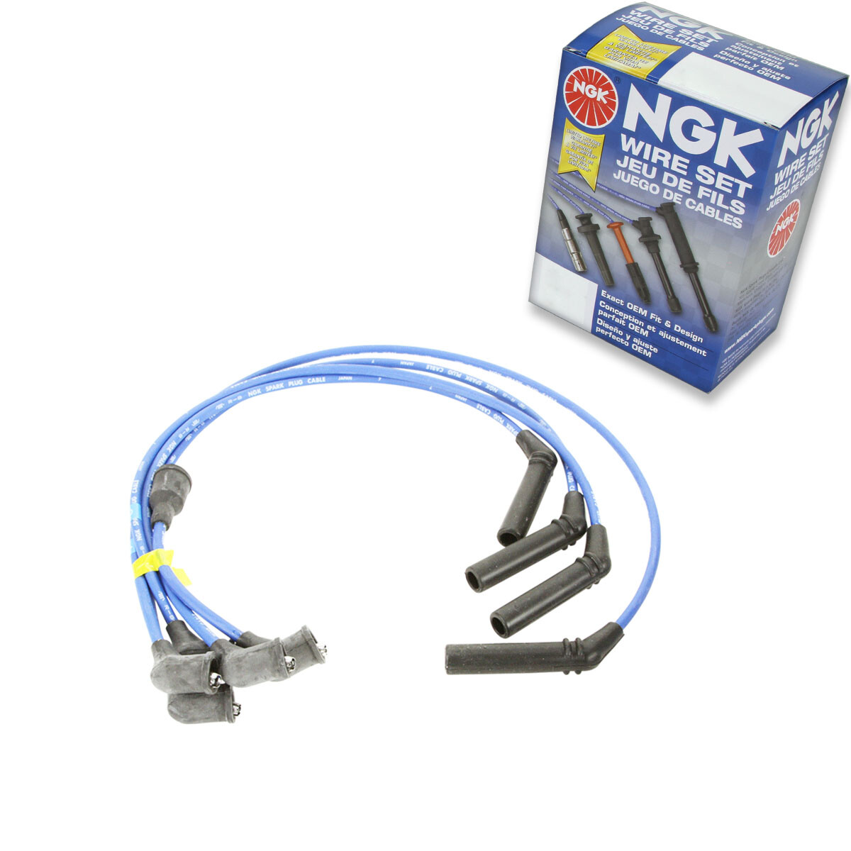 1 pc NGK Spark Plug Wire Set for 1990-1996 Mitsubishi Mighty Max 2.4L L4 - in