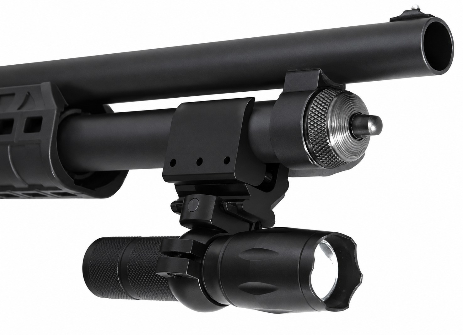 1000 Lumen Tactical Flashlight w/ Magazine Tube Mount for Remington 870 – Alumin