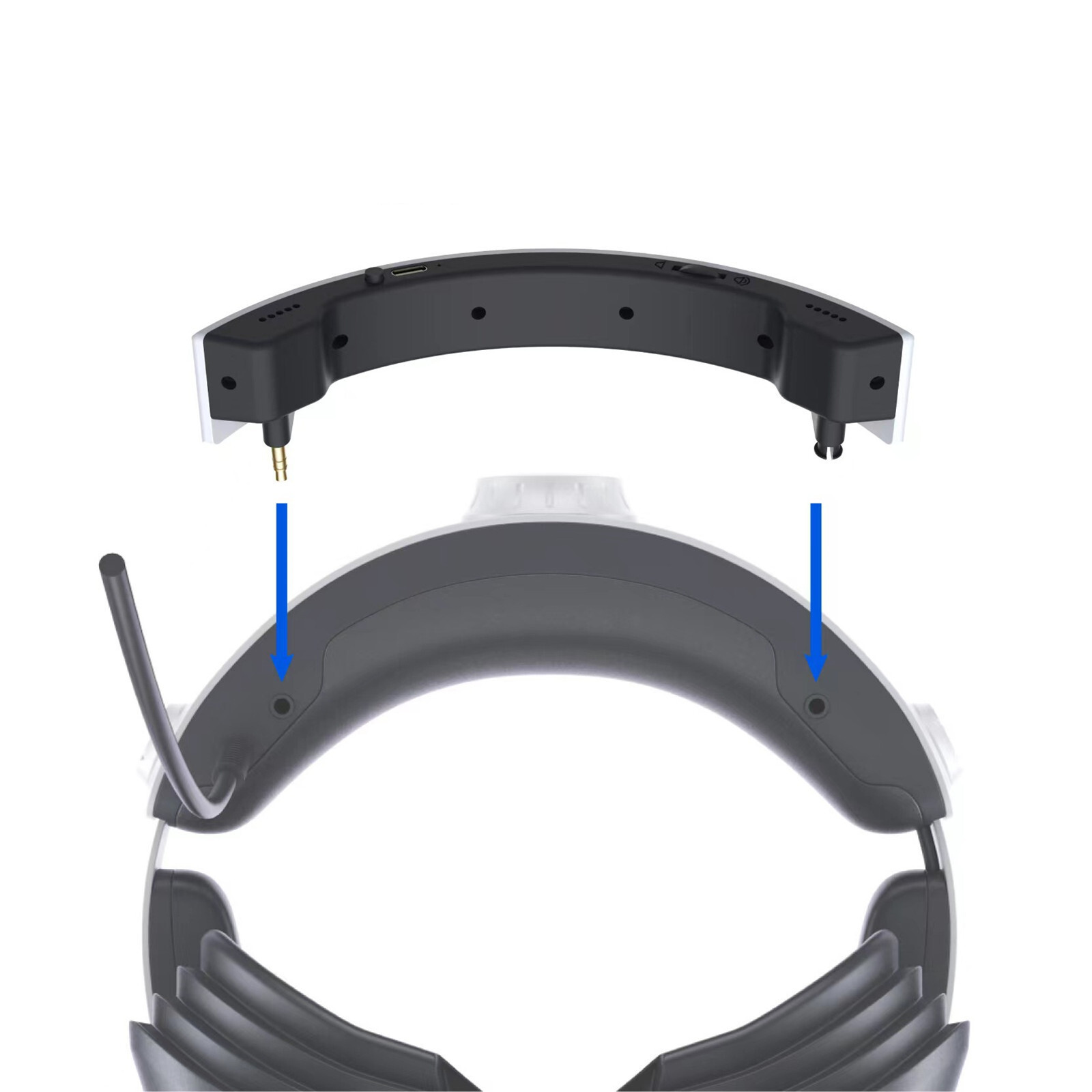 For PS5 PSVR2 Headset Stereo External Amplifier Speaker Accessories Type-C A